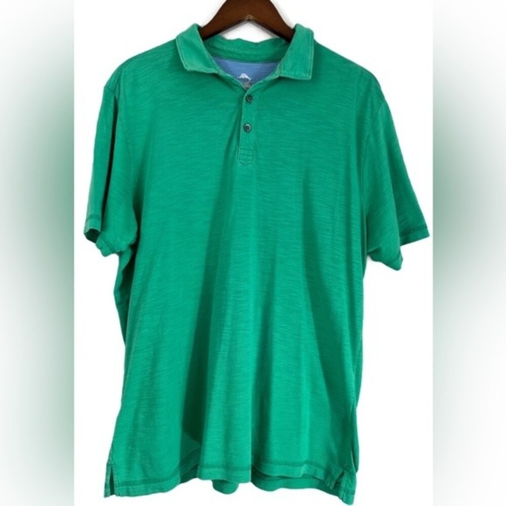 Tommy Bahama Tercel Short Sleeve Polo Shirt Green Size Large